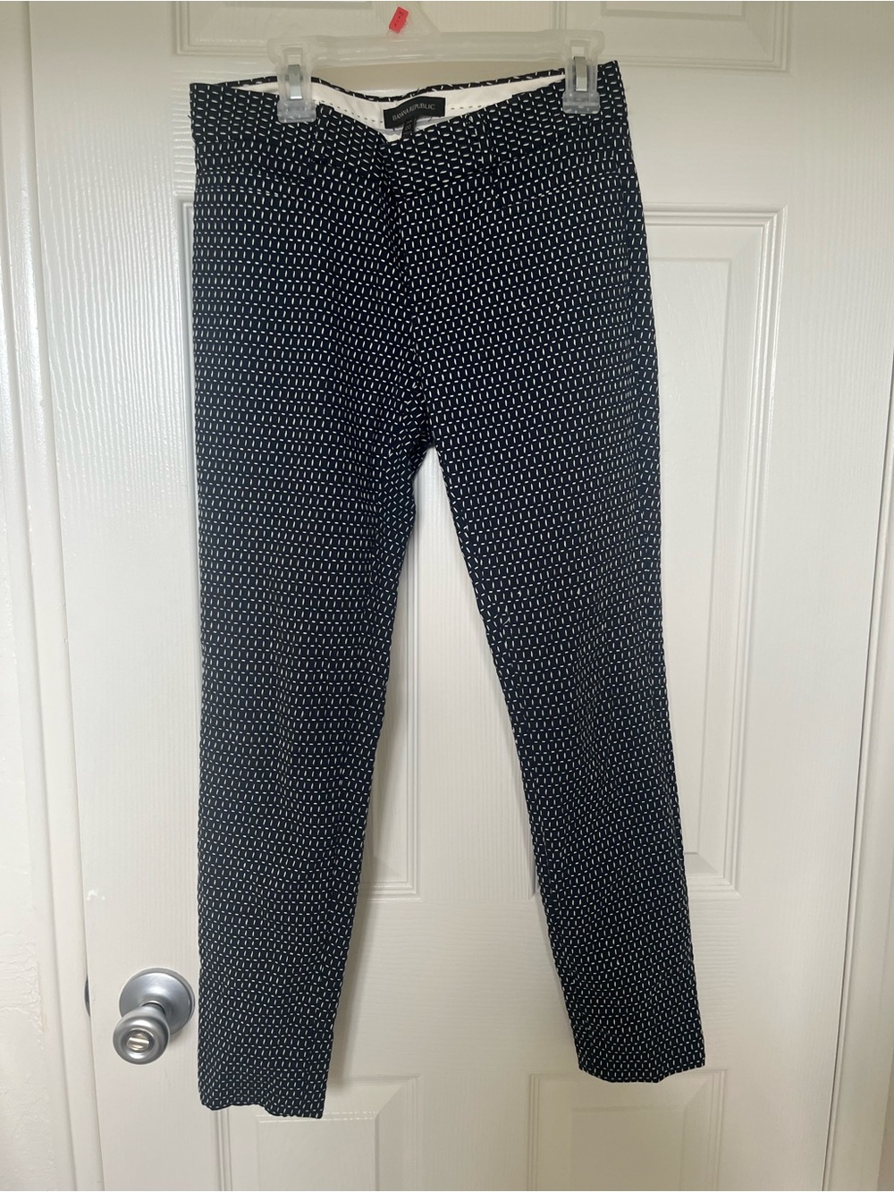 Banana Republic Black & White Slim Ankle Pants